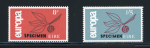 Stamp of Ireland » 1950-Date Commemoratives 1965 Europa mint nh set of two, overprinted Specimen