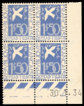 Stamp of France » Émissions à partir de 1900 1932-1934, lot de 3 bons coins datés avec Paix Y&T