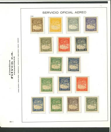 Stamp of Venezuela Venezuela 1930 Official perfin airmails collection