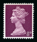 Stamp of Great Britain » Queen Elizabeth II GB 1971 Harrison & Son colour trials collection of Machins including nine 8d colour trials, six 2s and three 1s6d