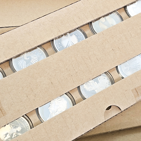 Germany 1998-2014, selection of 10 Euro silver Gedenkmünze in 4 boxes. In total 78 coins