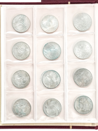 Germany 1951-1980, collection in album, mostly silver coins, incl. 24 German Gedenkmünze.