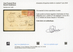 Stamp of France » Lettres Classiques 1867, lettre d'Avril 1867 avec affranchissement mixte