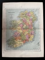 Stamp of Ireland » Historical Documents Maps of Ireland: Group of five more modern maps, a wonderful lot for the student, fine to very fine