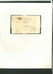 Stamp of Ireland » Postal History (Arranged alphabetically by County) Donegal - Ramelton: 1814-48 Selection of eight covers mounted on album pages, showing RAMELTON/117 in black on two covers, the sacrcer RAMELTON/117 in blue, two different linear RAMELTON mkgs, one ex. Fred Dixon, also it