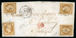 Stamp of France » Présidence de 1852 1852, belle lettre de Novembre 1853 pour la Belgique