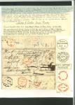Stamp of Ireland » Pre-Stamp Postal History » Independant Post Office Period - 1784-1831 1829 (16.11) Folded letter sheet sent from London to Poona, India and bearing several markings and showing a clear strikes of BOMBAY/POST NOT PAID/GPO, Poona/POST NOT PAID ovals in black, sent back to London with INDIA L
