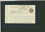Stamp of Ireland » Postal Stationery 1929 Telegram Form: Unused 1s6d brown, embossed Irish Harp, text printed in brown in both Irish and English on cream paper, code A, 186 x 121 mm including additional left margin with staple holes, some light wrinkles, fi