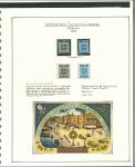 Stamp of Ireland » 1922-49 Dublin Government Printing Works Issues 1932 Eucharistic Congress attractive specialised assembly neatly mounted and written up on five album pages, with mint and used sets, and two sets tied on separate covers by 12.MY.32 first day cancels, plus used bottom l