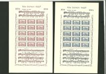 Stamp of Czechoslovakia » Czechoslovakia 1918-1939 Czechoslovakia 1934, Kde domov muj sheets, unused as issued