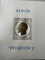 Stamp of France » Collections 1849-1956, dans deux belles reliures Présidence collection