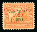 Stamp of Nicaragua Air Post: 1929-36 The Maxwell exhibition collection of mint airmails written up and presented on pages in a binder