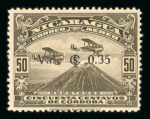 Stamp of Nicaragua Air Post: 1929-36 The Maxwell exhibition collection of mint airmails written up and presented on pages in a binder