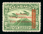 Stamp of Nicaragua Air Post: 1929-36 The Maxwell exhibition collection of mint airmails written up and presented on pages in a binder