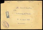 Stamp of United Arab Emirates 1969 Abu Dhabi Registered cover with impressive multiple franking and another, 1971, with 2 each of 10f, 50f and 200f