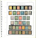 Stamp of Hungary 1871-1974 mint collection with plenty of imperforate issues, on pre-printed pages in 3 volumes + 1 volume with souvenir and minisheets