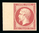 Stamp of France » Empire 1853-1862 1853, Napoléon III 80cts carmin clair YT n° 17Aa neuf *, superbe