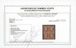 Stamp of France » Type Cérès de 1849-1850 1849, réimpression du n° 6 de 1862 (YT n° 6f), superbe blo