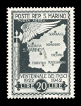 Stamp of Aerophilately » Airmails San Marino 1943 Anniversary of Fascism unissued mint n.h. set of 8