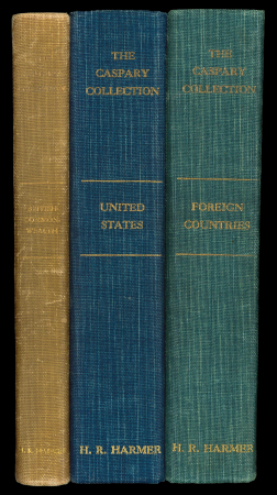 Stamp of Literature The Alfred H. Caspary Collection auction catalogues, HR Harmer, HB in 3 volumes