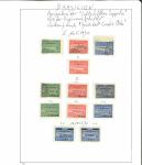 Stamp of Brazil » Airmails Collection: 1930 collection of 12 Zeppelin stamps incl. Zp 6 and 7