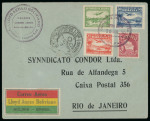 Stamp of Aerophilately » Airmails 1930s-1950s collection of 95 airmail covers on pages in 2 albums