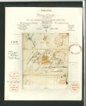 Stamp of Ireland » Pre-Stamp Postal History » Independant Post Office Period - 1784-1831 1831 (22.6) Folded entire from Tain, Scotland, to Dublin and redirected onto Celbridge, mounted and written up on Field exhibit page, paying "1/6" Tain to Dublin, plus 1d for Dublin Penny Post and 3d for onward journey t