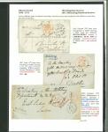Stamp of Ireland » Pre-Stamp Postal History » Adhesive Period 1845-50 Three attractive folded covers showing three of the twenty different receivers known from Ireland, with serif linear SHANAGOLDEN in black, italic Annalong/Kilkeel in blue and small sans serif BUNDORAN/BALLYSHANNO