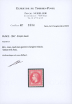 Stamp of France » Empire Lauré 1863-1870 1867, empire Lauré 80cts rose Y&T n° 32 superbe exemplaire