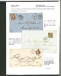 Stamp of Ireland » GB Used In Ireland 1855-78 Three attractive folded covers showing three different superbly struck duplex cancels, two from Dublin and one from Newtownards, a very fine group (3)