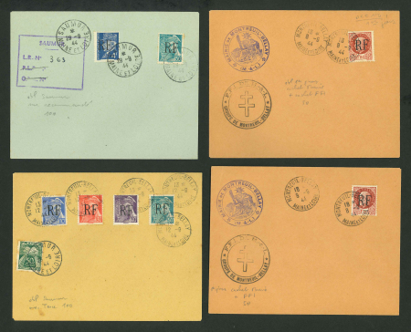 Stamp of France » Libération Montreuil-Bellay : 1944, joli lot composé de 32 lettres,