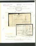 Stamp of Ireland » Postal History (Arranged alphabetically by County) Dublin - Northumberland Buildings: 1830-31 Two covers, both sent to Dublin, with manuscript "Consignee" and both hs "1" or "1d", plus oval fancy red NORTHUMBERLAND BUILDINGS/PENNY POST faint mkgs, a scarce pair