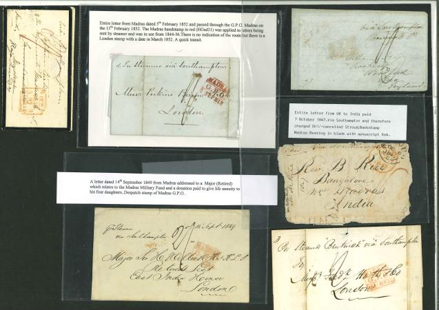 Stamp of India » Postal History Pre-stamp Mail Madras