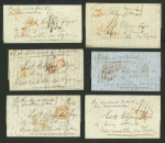 Stamp of India » Postal History Pre-stamp Mail 1850s correspondence Calcutta to Newcastle