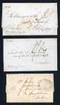 Stamp of India » Postal History Maritime Mail 1804-53 three  Ship Letters