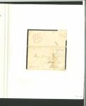 Stamp of Ireland » Postal History (Arranged alphabetically by County) Wicklow - Ashford: 1828-1850 Attractive group of six covers or part covers mounted on 5 album pages, showing an array of postal markings including linear 2-line ASHFORD/21 in blue, italic Ashford/Penny Post in black and