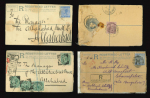 Stamp of India » Postal History Postal Stationery Registered envelopes mostly QV accumulation