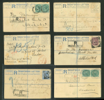 Stamp of India » Postal History Postal Stationery Registered envelopes mostly QV accumulation