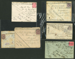 Stamp of India » Postal History Soldiers Letters 1851 to 1898 group of nine covers
