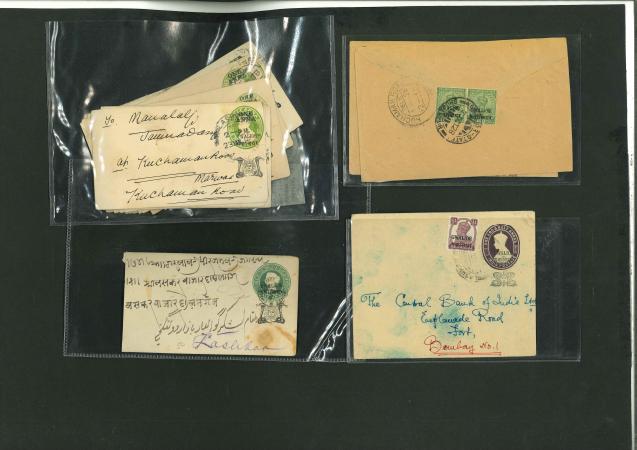 Stamp of Indian States » Indian States Collections and Lots Convention States postal history and mainly stationery