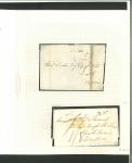 Stamp of Ireland » Postal History (Arranged alphabetically by County) Galway - Tuam: 1796-1841 Attractive group of fourteen covers or part covers mounted on 9 album pages, showing an array of postal markings including two types of the linear TUAM in black (3), array of Tuam mileage mkgs wi