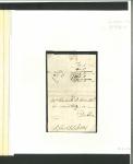 Stamp of Ireland » Postal History (Arranged alphabetically by County) Galway - Loughrea: 1731-1836 Attractive group of seven covers or part covers mounted on 6 album pages, showing an array of postal markings including early abbreviated linear L-REAGH in black on 1731 entire to Dublin, red