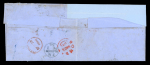 Stamp of India » Postal History 1857 entire Poona to Glasgow franked two 4a