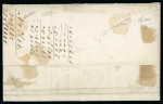 Stamp of Switzerland / Schweiz » Kantonalmarken » Genf 1847, grosser Adler gelbgrün, auf Drucksache