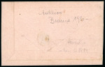 Stamp of Switzerland / Schweiz » Sitzende Helvetia Ungezähnt » 1856-57 Berner Druck (III) 1859, 5 Rp. braun im Viererstreifen, 3. Berner Druckperiode, auf Brief