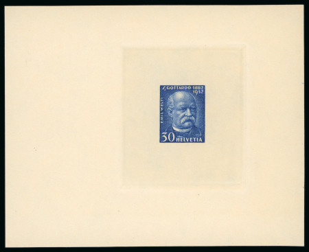 Stamp of Switzerland / Schweiz » Schweiz ab 1907 1932, 50 Jahre Gottardbahn, 10, 20 und 30 Rp. 3 Einzelabzüge