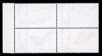 Stamp of Great Britain » Queen Elizabeth II 1966 British Birds 4d group of colour shifts on five mint n.h. se-tennant blocks of four
