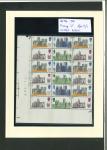 Stamp of Great Britain » Queen Elizabeth II 1969 Cathedrals 5d lower left corner marginal cylinder block of 18, with the first column showing the missing "d" variety
