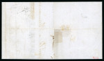 Stamp of Switzerland / Schweiz » "Waadt", "Neuenburg", "Winterthur" 1851, Waadt 5, auf Brief von Genf nach Hermance