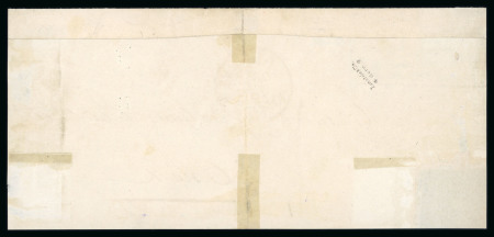 1849, grosser Adler dunkelgrün im waagerechten Paar